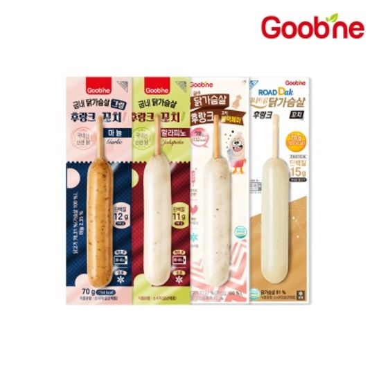 [굽네] 닭가슴살 꼬치 후랑크 4종 5팩 골라담기