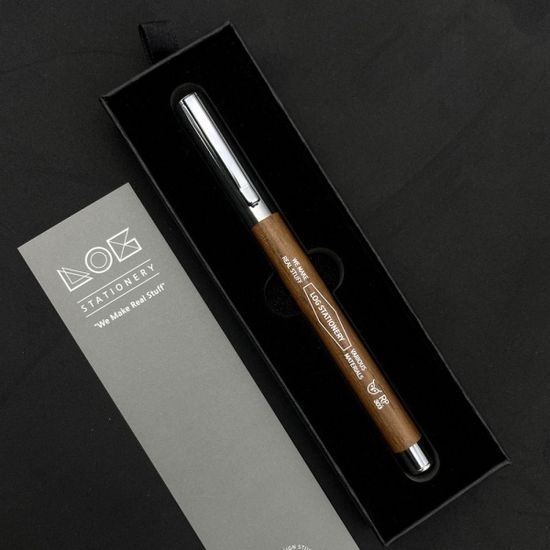 LOG RP-303 Natural Wood Rollerpen - 네추럴우드볼펜