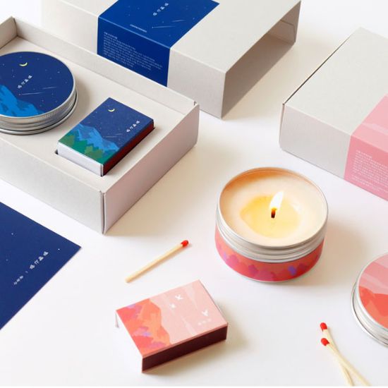 한국문학 캔들+성냥 기프트 세트 (별헤는밤/산유화)