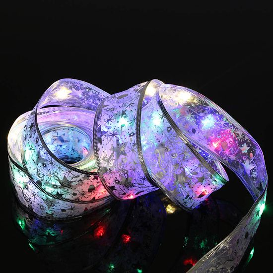 [도토로] LED 실버 리본 트리 전구 컬러 벽트리 조명 