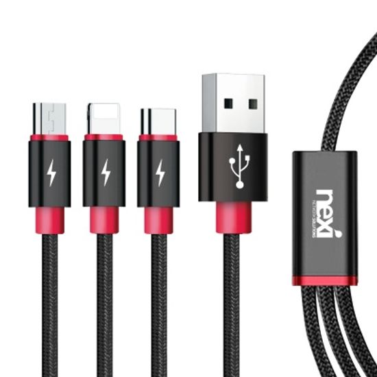 (NEXI) 넥시 3in1 멀티 USB 고속충전케이블