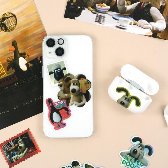 핑크풋 [공식정품]월레스와그로밋조각도무송스티커