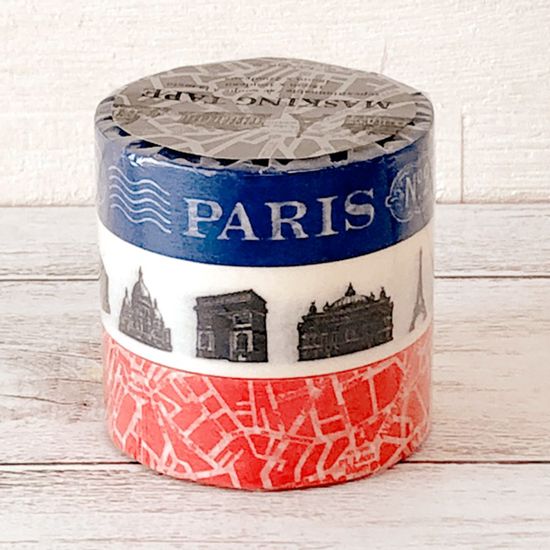 레트로 파리 마스킹 테이프 3p set