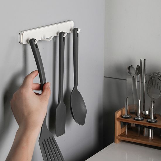 위글 슬라이딩 주방 부착식 조리도구 걸이