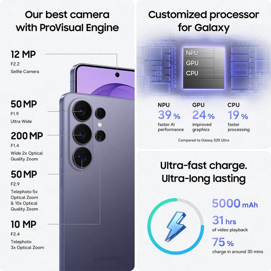 [사전구매 할인] 갤럭시 S26 울트라 1TB 자급제폰