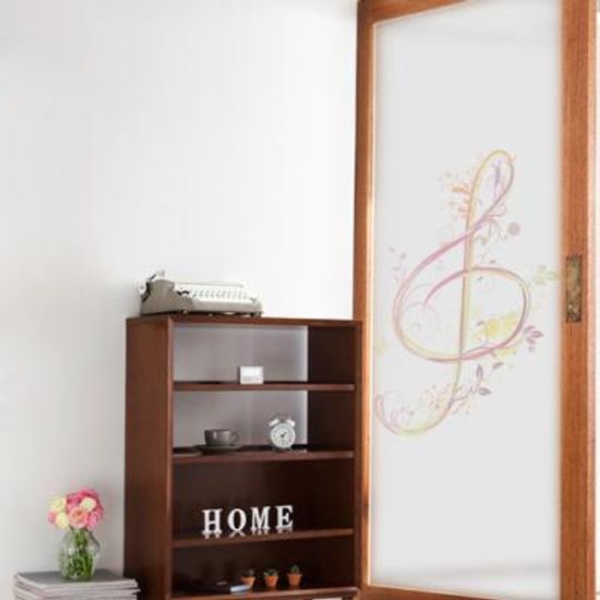 ig164_m-무점착유리시트_컬러풀높은음자리표_유리문시트지