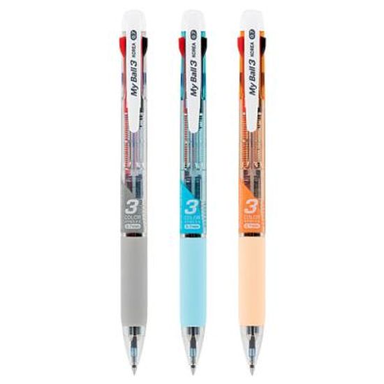2000 마이볼 3색 볼펜 0.7mm