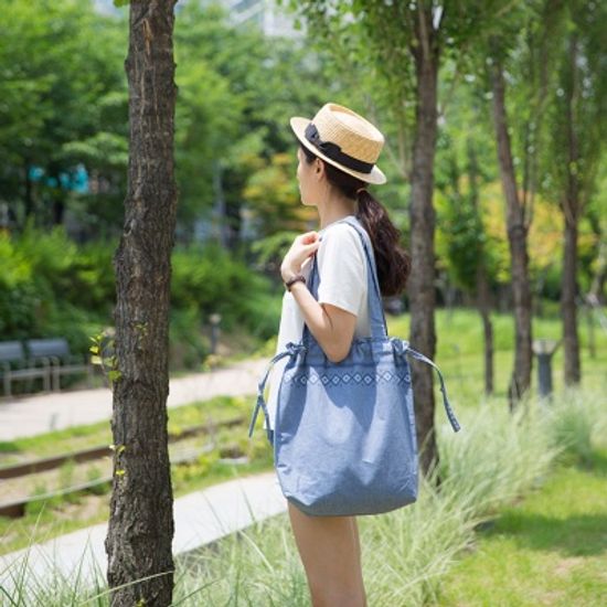 STRING DENIM ECO BAG