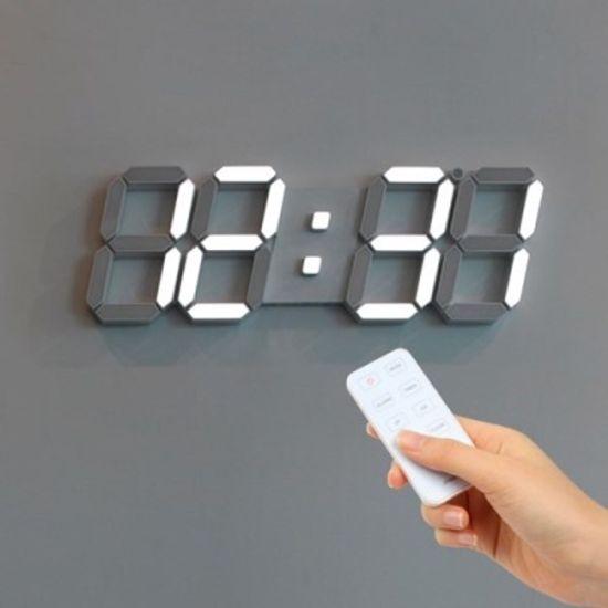 [무아스] 빅플러스 3D LED 벽시계 - 화이트