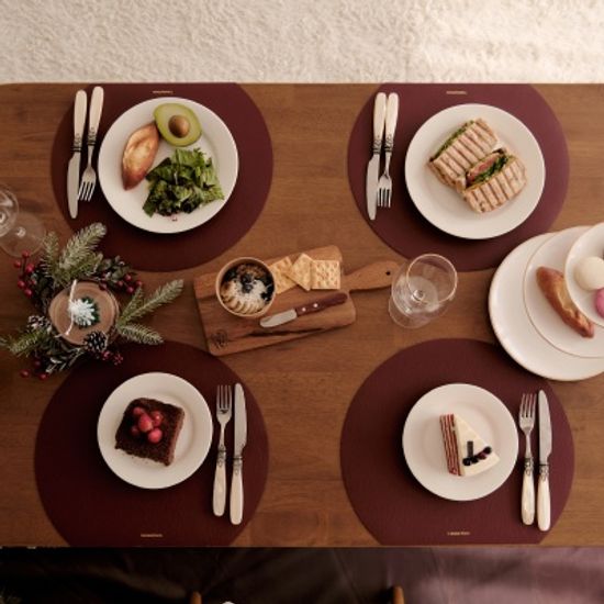 누보 다이닝매트 가죽 방수 식탁매트 테이블 플레이팅