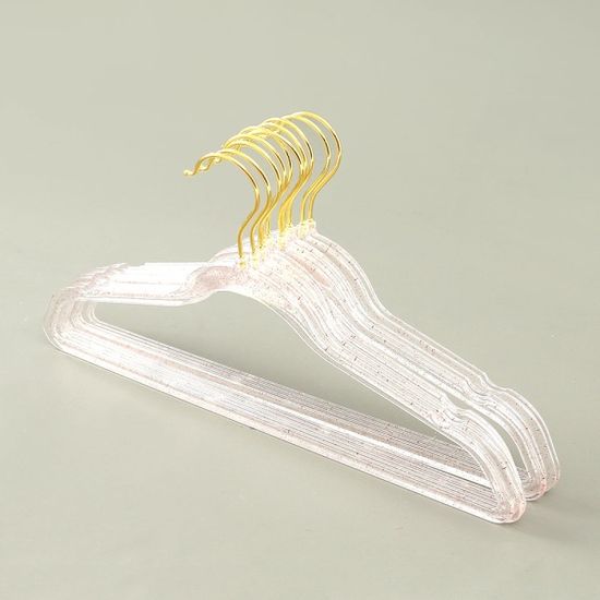 리빙룸 라운드 옷걸이 10p세트(레드 펄) 상의옷걸이