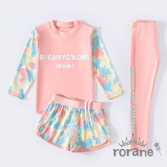 주니어 여아 남아 공용 래쉬가드 세트(WBF9DF2)