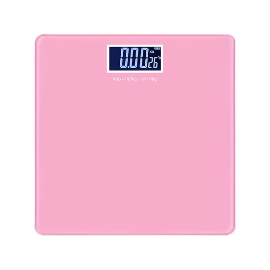 노바리빙 컬러 백라이트 사각 미니 체중계 LCD