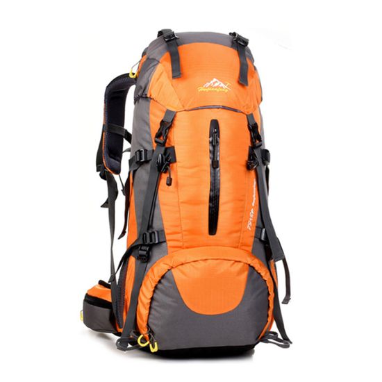 트래버스 방수 대형 등산가방 하이킹 배낭 오렌지