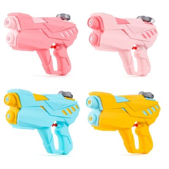 컬러 듀얼 대형 물총 대용량 워터건 파워 장난감 샷건