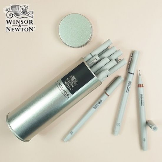 [윈저앤뉴튼] 파인라이너 틴케이스 12종 풀컬러 세트