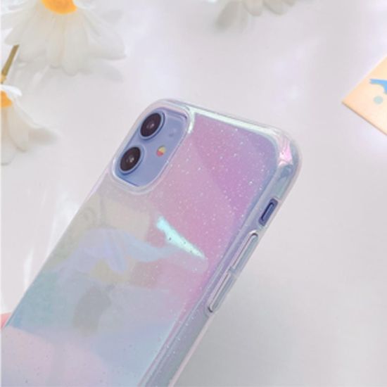 아이폰 14 13 12 11 홀로그램 지문방지 하드 케이스