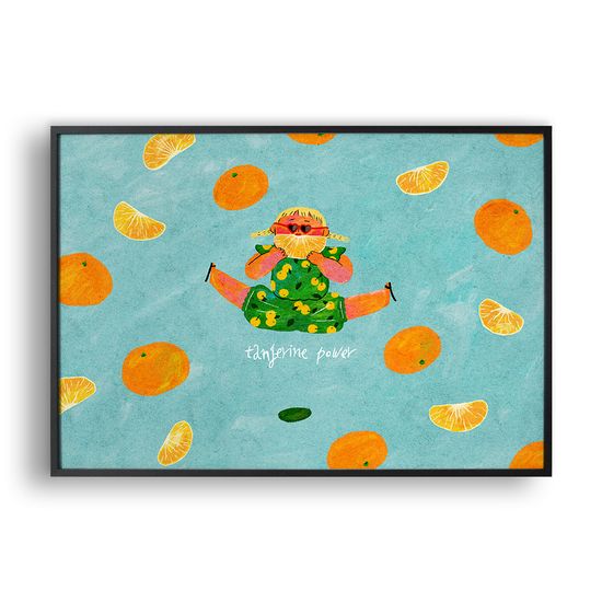 Tangerine power / 일러스트 액자