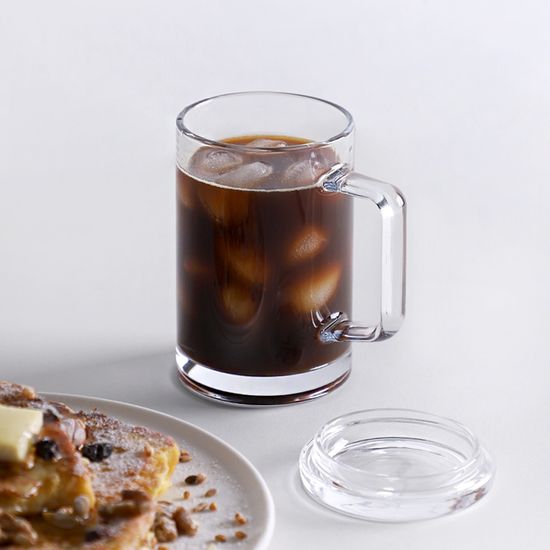 러델 샤인 뚜껑 유리머그 380ml