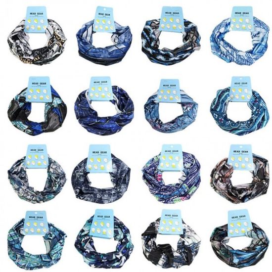 쿨 매쉬 멀티스카프 마스크 스트라이프 망사 통풍 여