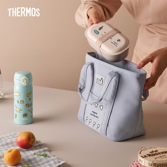 써모스 심플 데일리 보냉백 REW-007KC 7L 도시락가방