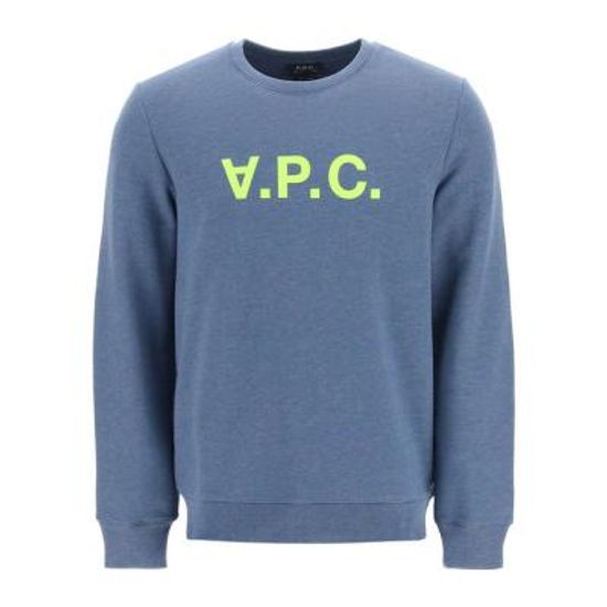 아페쎄 APC 플록 네온로고 맨투맨 PIA MARINE CHINE