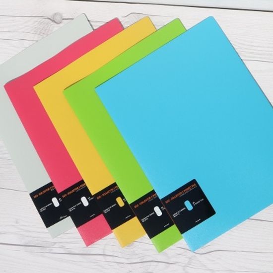 청운 칼라컬렉터포켓화일-2포켓 클리어홀더 A472 10개