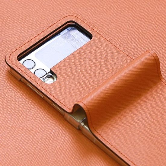 갤럭시Z플립3 가죽케이스 지플립3 힌지보호 사피아노