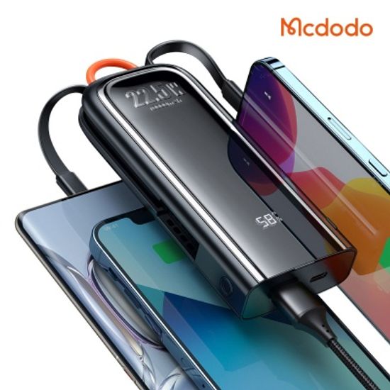 듀얼 케이블 일체형 10000mAh 고속충전 보조배터리
