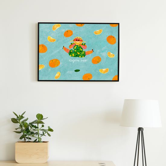 Tangerine power / 일러스트 액자