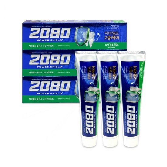 2080 그린 페퍼민트 치약 140gx3개입(WD6F5D6)