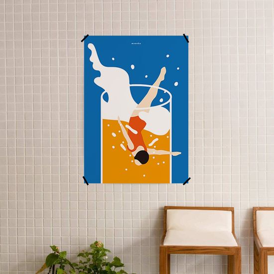 비어 다이브 2 M 디자인 포스터 맥주 생맥주 식당