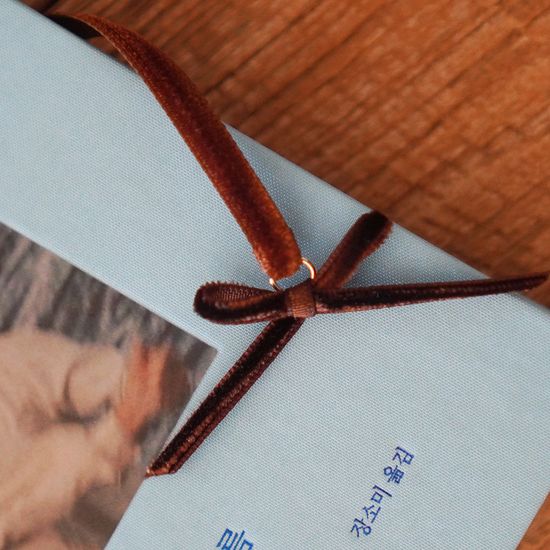 [선물포장] 블랙 크루아상 Bookmark 북마크 책갈피