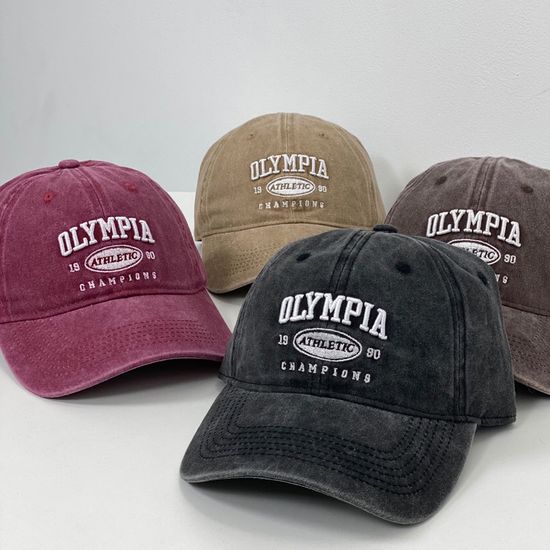 빈티지 워싱 자수 볼캡 레터링 야구모자(WDFF0B4)