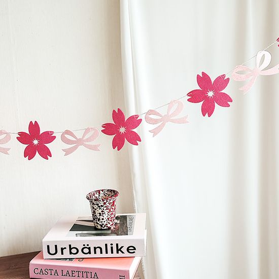 봄봄 벚꽃 리본 가랜드