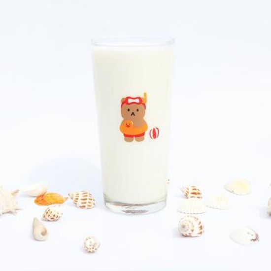 LAZYTHING tube kid bear long glass 435ml