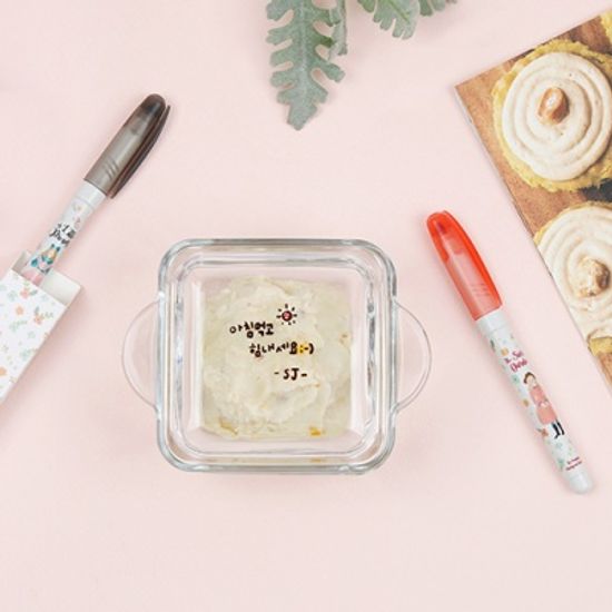 리빙 마커 2색 패키지 네임펜 보드마카