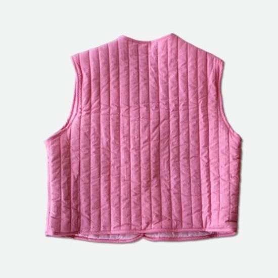 스마일 조끼 (핑크)