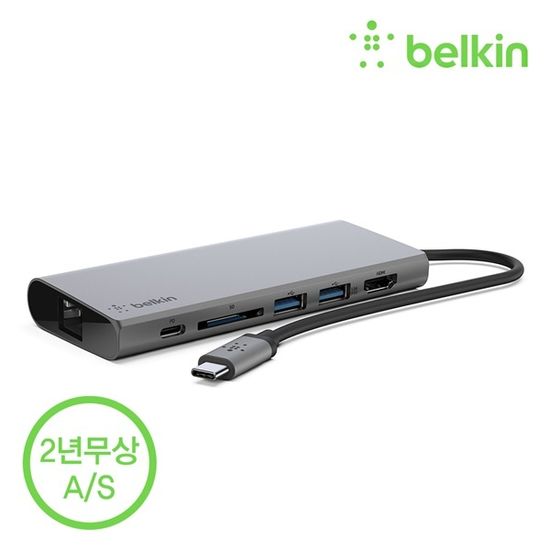 벨킨 F4U092bt USB C타입 멀티 허브 도킹스테이션