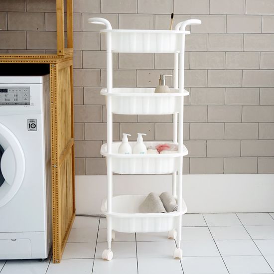 리브덕 이동식 트롤리 2단~4단 틈새 바퀴 수납 선반