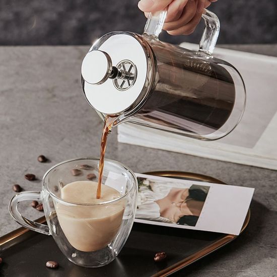 프렌치프레스 유리 포트 커피 추출기(WFHXLXK)