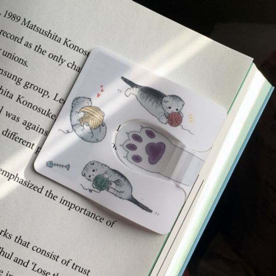 [수지인] 제니고양이 자동책갈피 5종 세트