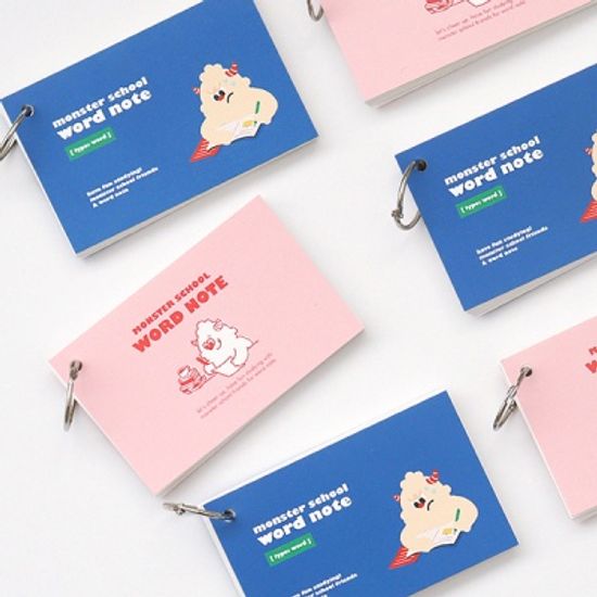 몬스터 스쿨 링 단어장 (60매)