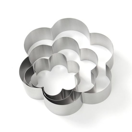 홈베이킹 스텐 무스링 3종세트(꽃) 베이킹 케익틀