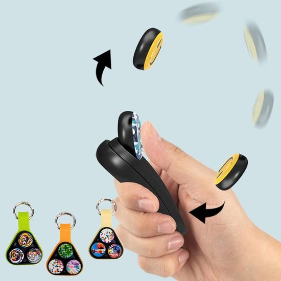 마그네틱 트라이앵글 팝퍽 피젯 스피너 핑거토이 키링