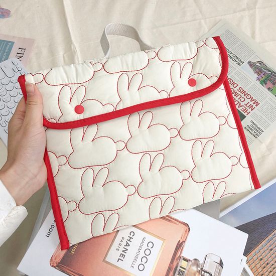 체크 래빗 아이패드 노트북 파우치 맥북 태블릿 가방