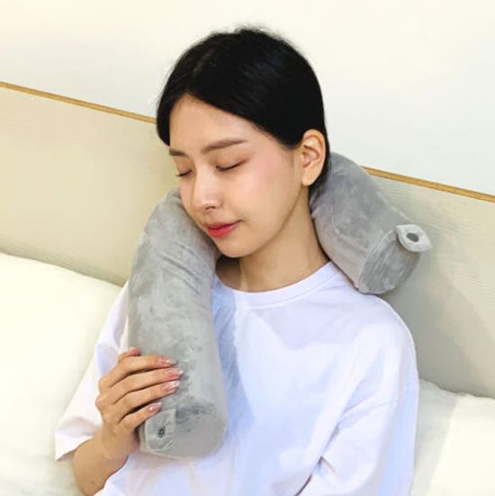 지티스 접히는 목베개 여행용 기내용 목쿠션 다용도