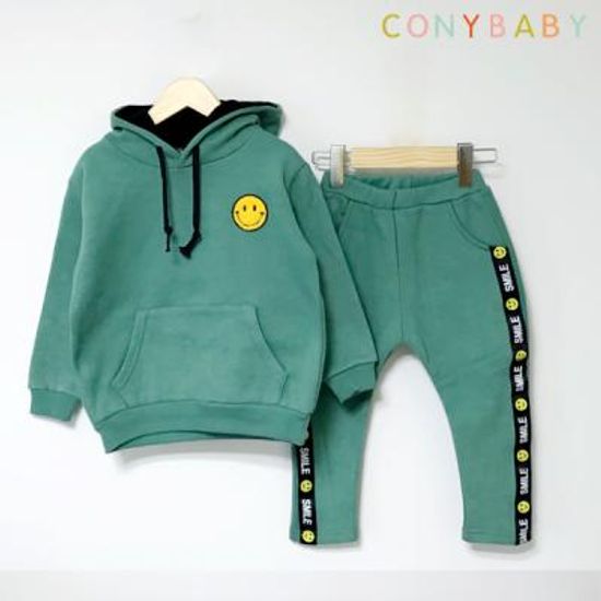 [CONY]스마일청록기모후드 상하복세트