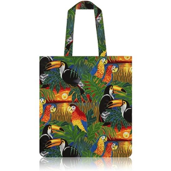 nother Tropical Birds Flat Tote Bag