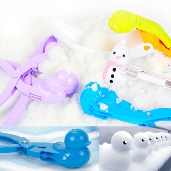 스노우볼 메이커 제조기/눈사람 오리/눈뭉치 틀 집게